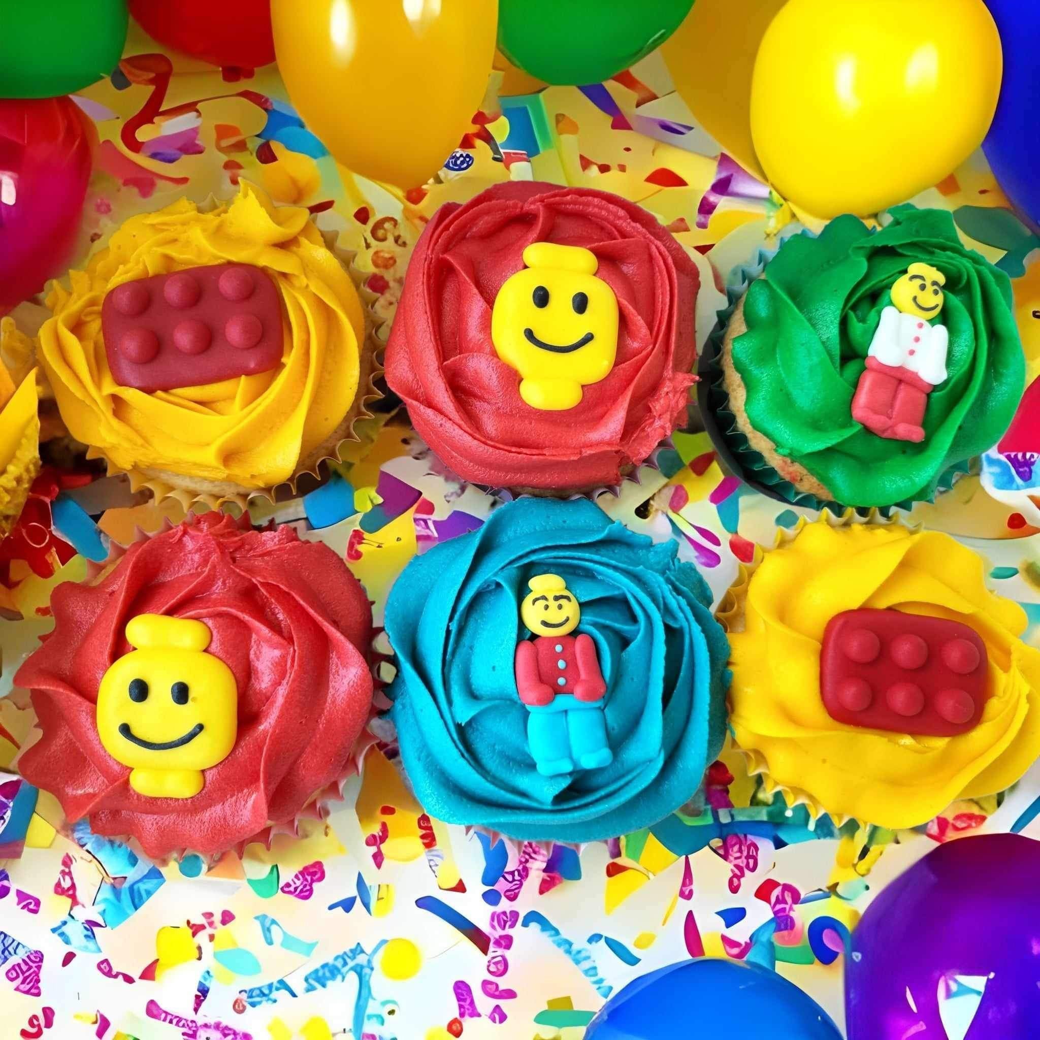 Lego Themed Cupcakes